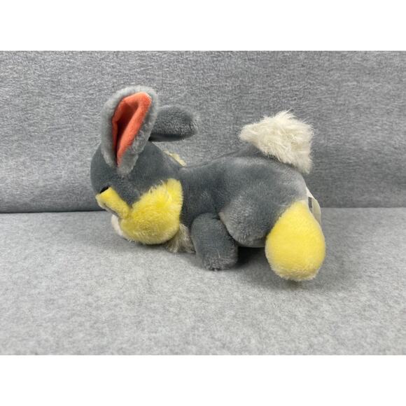 Disney Thumper From Bambi Plush Stuffed Toy Vintage 9" Tall Gray Disneyland - Picture 3 of 5